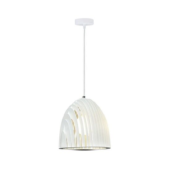 Pendul tavan, forma prisma, fara bec, E27, 320 x 270 mm, Alb