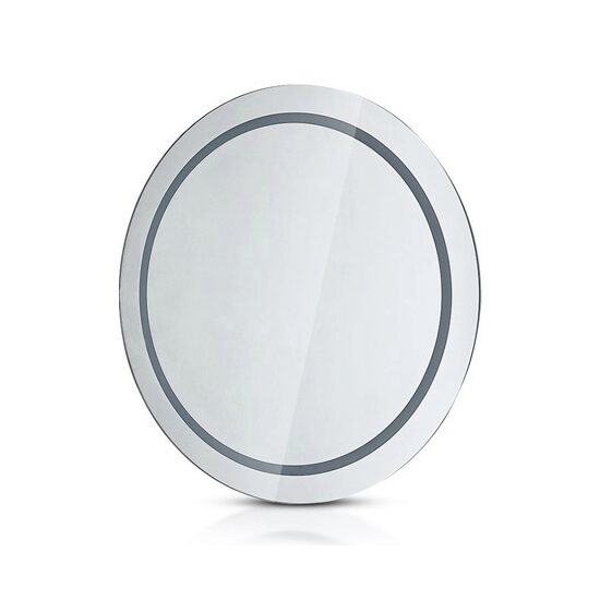 Oglinda cosmetica cu led, Rotunda, 6W, Anti-aburire, Lumina rece, 750 lm, diametru 600 mm, IP44
