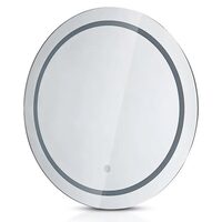 Oglinda cosmetica cu led, Rotunda, 8W, Anti-aburire, Lumina rece/neutra/calda, 750 lm, diametru 600 mm, IP44