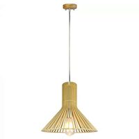 Pendul tavan din lemn, fara bec, E27, dimensiune 350 x 310 mm