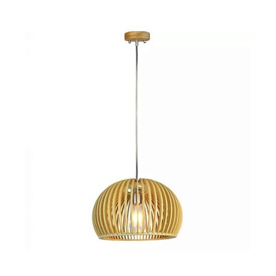 Pendul tavan din lemn, fara bec, E27, dimensiune 330 x 220 mm
