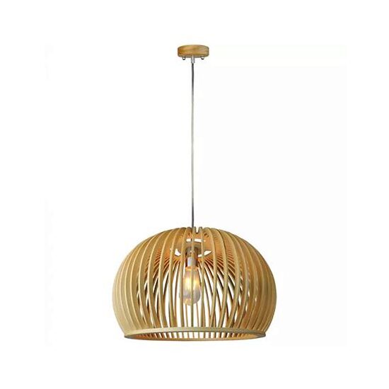 Pendul tavan din lemn, fara bec, E27, dimensiune 440 x 280 mm