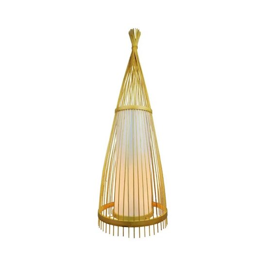 Lampa de podea Rattan, E27, Inaltime 1.5 m, max 60W