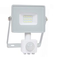 Proiector led cu senzor de miscare, 10W, 6400K, IP65, 800 lm, Alb, 178 x 133 x 47 mm