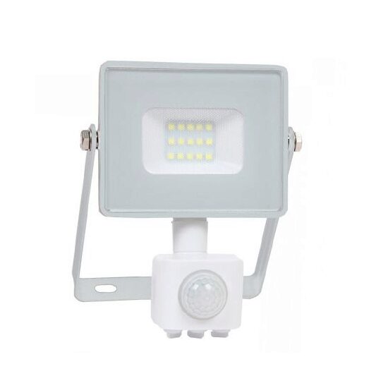 Proiector led cu senzor de miscare, 10W, 6400K, IP65, 800 lm, Alb, 178 x 133 x 47 mm