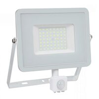 Proiector led cu senzor de miscare, 50W, 4000K, IP65, 4000 lm, Gri, cip Samsung