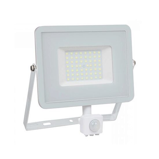Proiector led cu senzor de miscare, 50W, 4000K, IP65, 4000 lm, Gri, cip Samsung