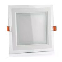 Panou led patrat, incorporabil 6W, 6400k alb rece, sticla, 94x94 mm, 420 lm