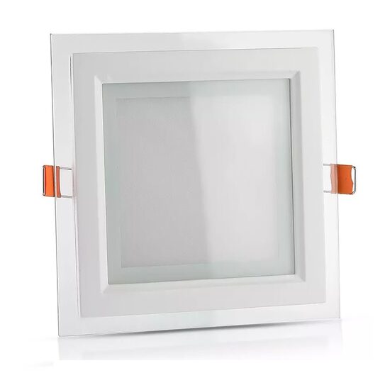 Panou led patrat, incorporabil 6W, 6400k alb rece, sticla, 94x94 mm, 420 lm