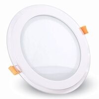 CORP ILUMINAT LED ROTUND INCORPORABIL 6W 6400K ALB RECE, STICLA