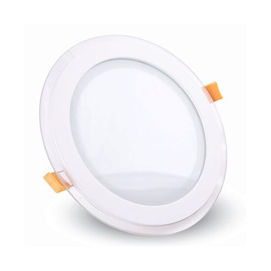 CORP ILUMINAT LED ROTUND INCORPORABIL 18W 6000K ALB RECE, STICLA
