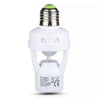 Senzor de miscare cu dulie E27, max 6m, 360 grade, 3-2000 lux