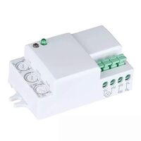 Senzor microunde, unghi detectie 180/360 grade, 300 W, 3 - 2000 lux, Distanta de detectie reglabila 1 - 8 m