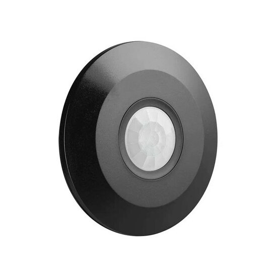 Senzor de miscare si crepuscular, Tavan, IP44, max 6m, 3 - 2000 lux reglabil, max 2000 W, Negru