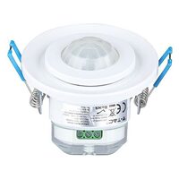 Senzor de miscare incastrabil, max 6 m, 360 grade, Alb, IP20, 1200W, 76.5 x 61.5 x 76 mm