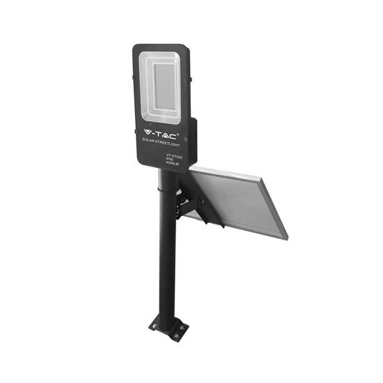 Lampa solara stradala, 50W, 4000 lm, 4000K, corp Aluminiu, Li-ion 6.4V / 27.5Ah, IP65
