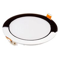 Panou led slim rotund 18W, 4000k, 1500 lm, diametru 225 mm, Aluminiu, Crom
