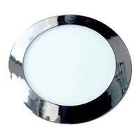 Panou led slim rotund 24W, 4000k, 2000 lm, diametru 300 mm, Aluminiu, Crom