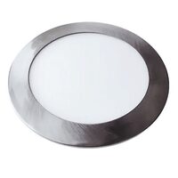 Panou led slim rotund 24W, 4000k, 2000 lm, diametru 300 mm, Aluminiu, Crom