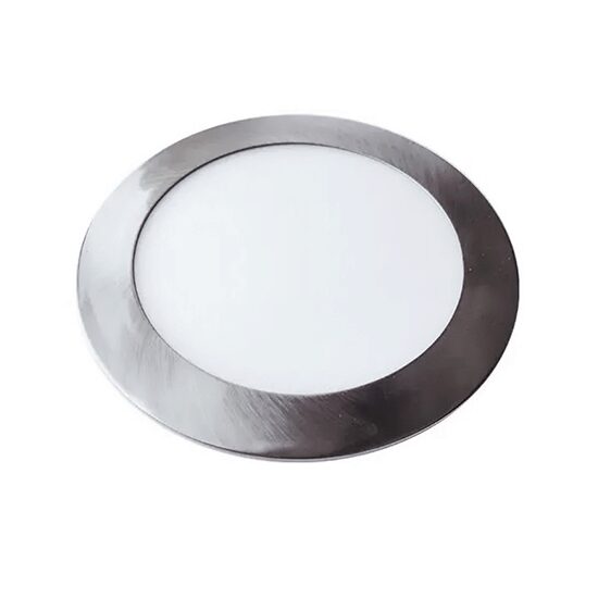Panou led slim rotund 24W, 4000k, 2000 lm, diametru 300 mm, Aluminiu, Crom