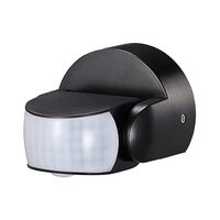 Senzor de miscare cu infrarosu, 1200W, max 12m, IP65, Negru