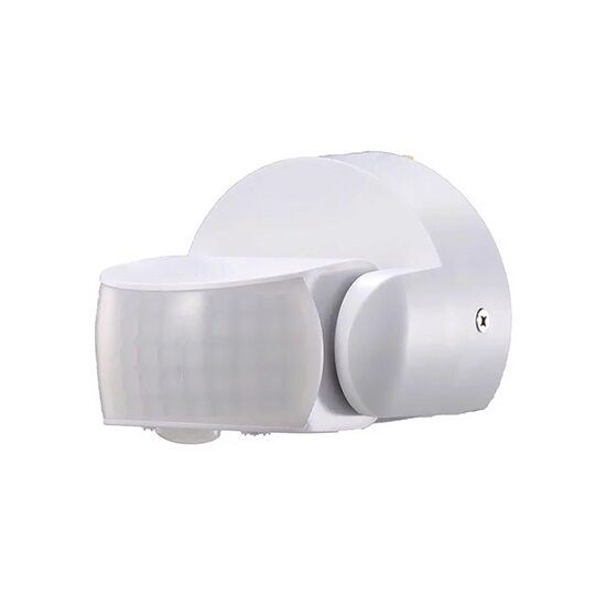 Senzor de miscare cu infrarosu, 1200W, max 12m, IP65, Alb
