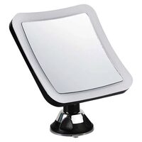 Oglinda make-up cu led, 3.2 W, 30 lm, 6400K, lupa 10x, 162 x 132 mm, IP44, 4xAA