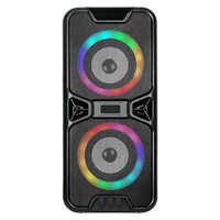 Boxa portabila iluminata led, 20 W, USB, FM, 185.3x177x410.5mm