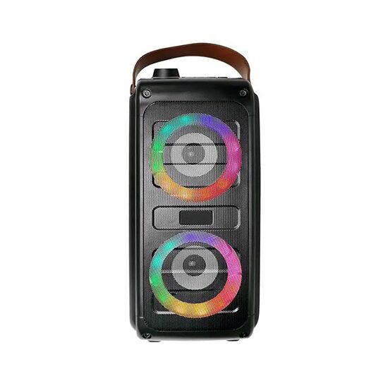 Boxa portabila iluminata led, 20 W, USB, FM, 153.7 x 143.7 x 341.5 mm