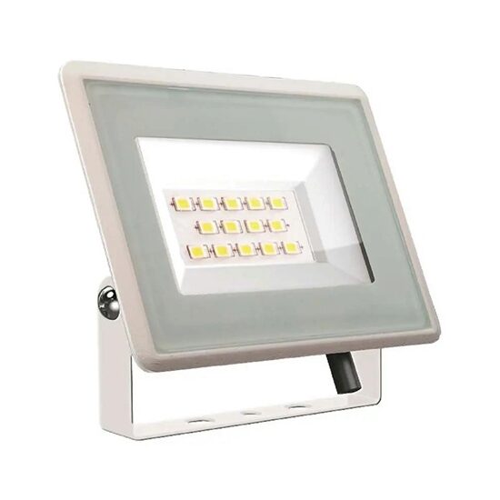 Proiector led 10 W, 6400K, IP65, 750 lm, Aluminiu, Alb, dimensiuni 90x27x86 mm