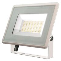 Proiector led 50 W, 4000K, IP65, 4300 lm, Aluminiu, Alb, dimensiuni 180 x 27 x 150 mm