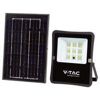 Proiector led cu incarcare solara 6W, 6400K, telecomanda