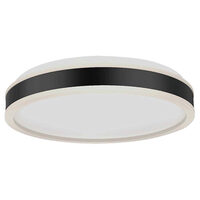 Plafoniera led dimmabil, lumina naturala 4000K, 1280 lm, Negru/Alb, 18 W, diametru 350 mm