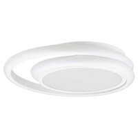 Plafoniera led, 2560 lm, 24W, 4000K, 300 x 50 mm, Aluminiu, Negru