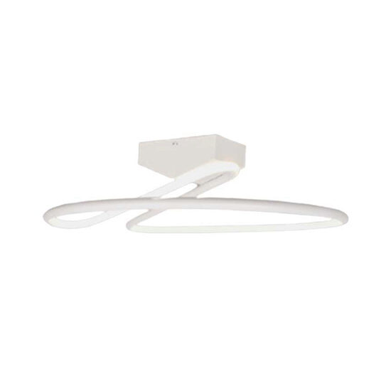 Plafoniera led, Lumina naturala 4000K, Otel si Aluminiu, 2560 lm, Alb, 24W, IP20, diametru 30cm