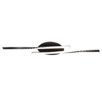 Plafoniera led, 1280 lm, 12W, 3000K, 945 x 60 mm, Otel, Negru