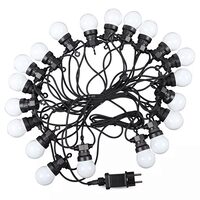 Ghirlanda luminoasa cu 20 becuri led, E27, Alb Rece, 10W, 600 lm, IP44, lungime 10 m
