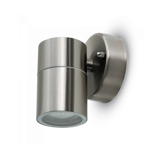 Aplica Inox, fara bec, 1xGU10, dimensiune 93 x 85 x 118 mm, IP44