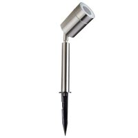 Aplica inox cu tarus, fara bec, GU10, 60 x 420 mm, IP65, Argintiu