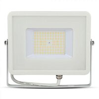 Proiector led 50 W, 4000K, IP65, 6000 lm, Aluminiu, Alb, dimensiuni 223 x 188 x 28 mm, cip Samsung