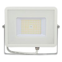 Proiector led 50 W, 6400K, IP65, 6000 lm, Aluminiu, Alb, dimensiuni 223 x 188 x 28 mm, cip Samsung