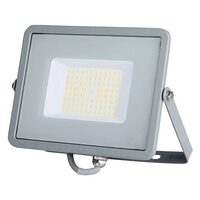 Proiector led 50 W, 6400K, IP65, 6000 lm, Aluminiu, Gri, dimensiuni 223 x 188 x 28 mm, cip Samsung