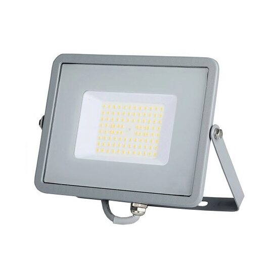 Proiector led 50 W, 6400K, IP65, 6000 lm, Aluminiu, Gri, dimensiuni 223 x 188 x 28 mm, cip Samsung