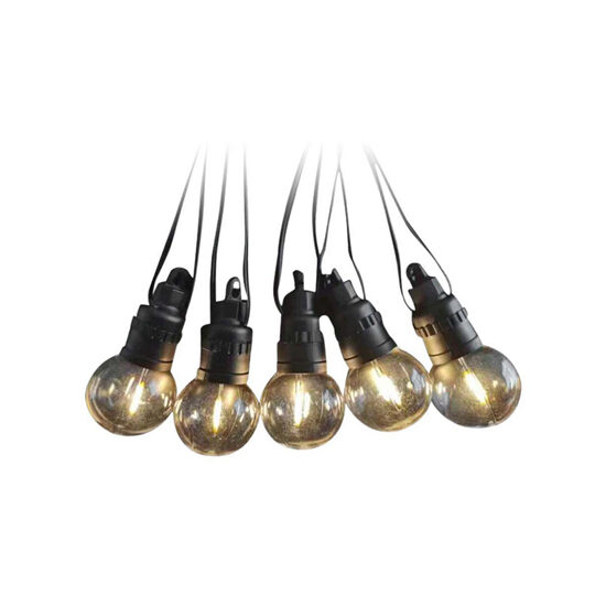 Ghirlanda solara 10 led, 5W, lungime 12m, 3000K