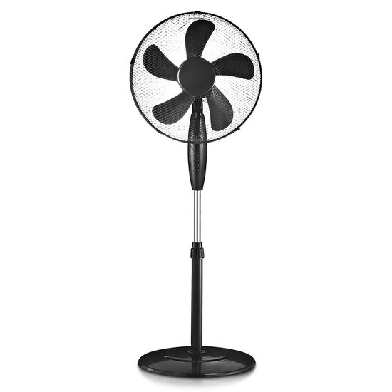 Ventilator cu picior, 3 viteze, 55 W, diametru 40 cm, Dimensiuni 430 x 410 x 1250 mm, Negru