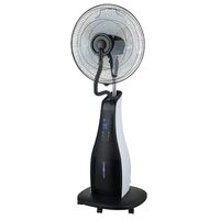 Ventilator turn cu pulverizare, 3 viteze, 80 W, Timer, Rezervor apa 3.2 l, Telecomanda, Diametru 43 cm