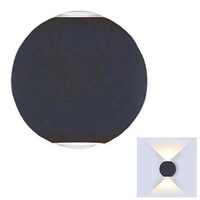 Aplica cu led, 6W, 4000K, Aluminiu, Negru, 660 lm, IP65