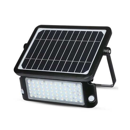 Proiector led cu incarcare solara 10W, 4000K, 1100 lm, senzor crepuscular si de miscare