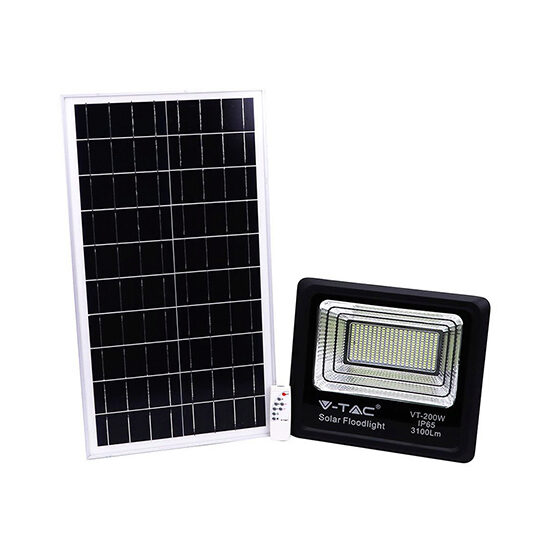 Proiector led cu incarcare solara 40W, 4000K, 3100 lm, telecomanda, 353 x 90 x 304 mm