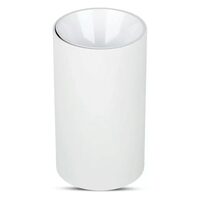 Aplica led cu soclu GU10, Fara bec, Rotunda, Aluminiu, 82 x 25 mm, IP20, Alb